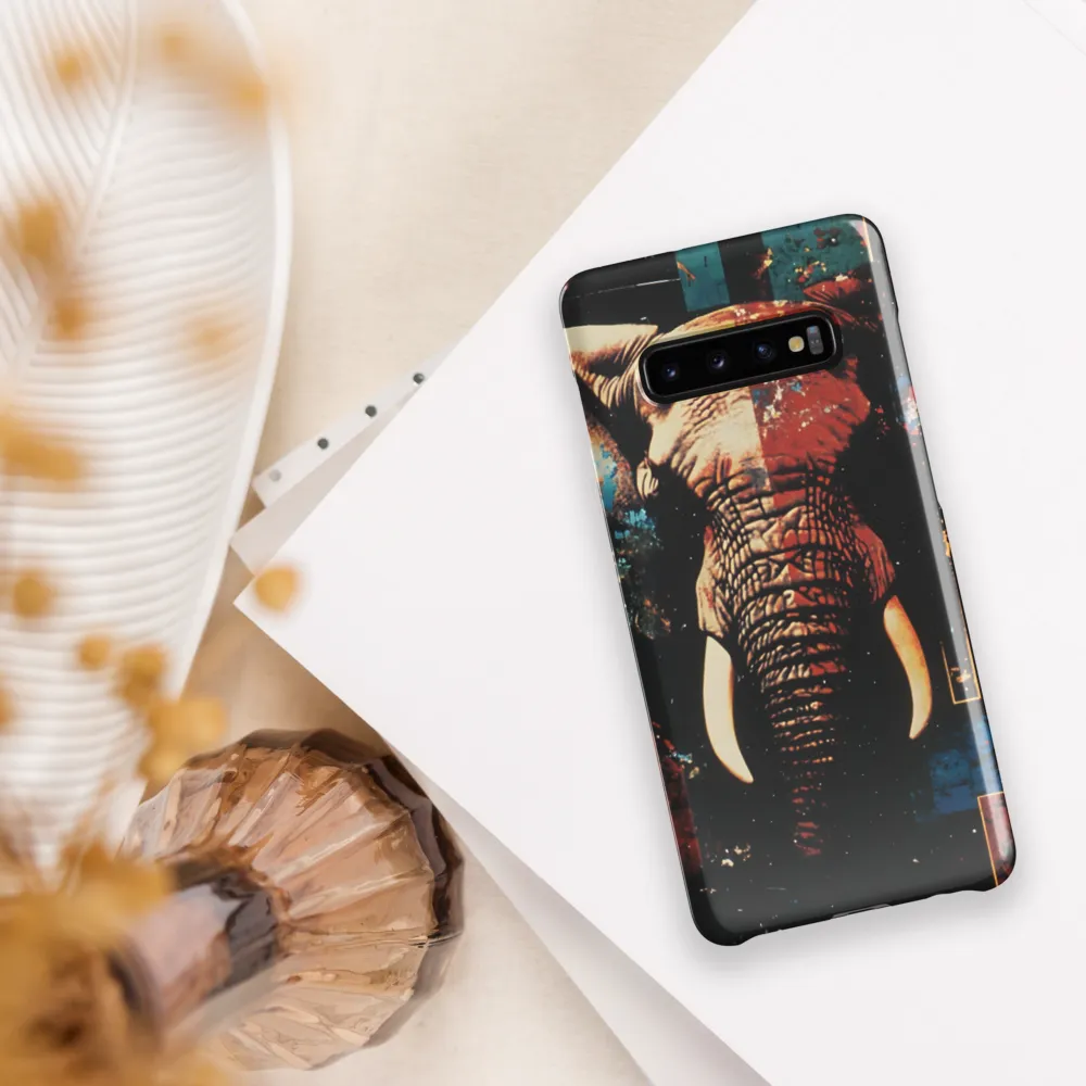 Majestic Mosaic: The Elephant | Phone Case |  S10 Plus | Snap Case | Glossy