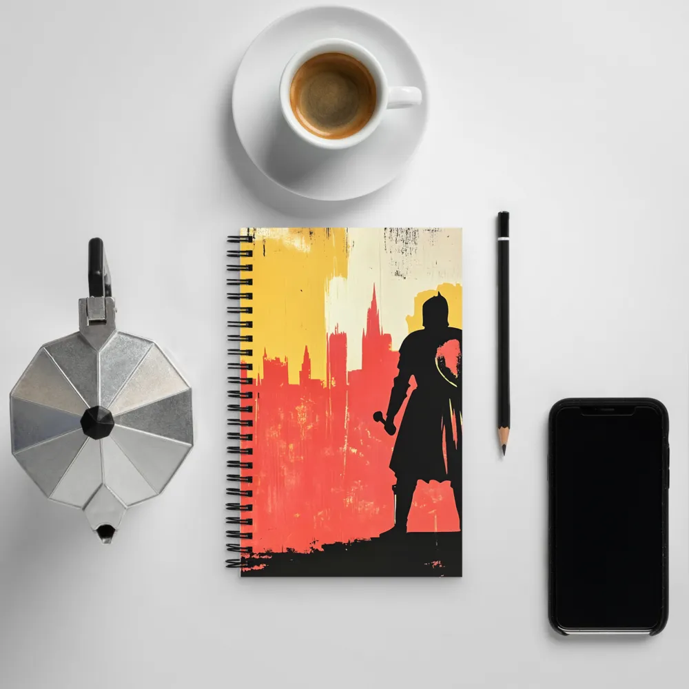 Hero in the Urban Dawn | Spiral Notebook