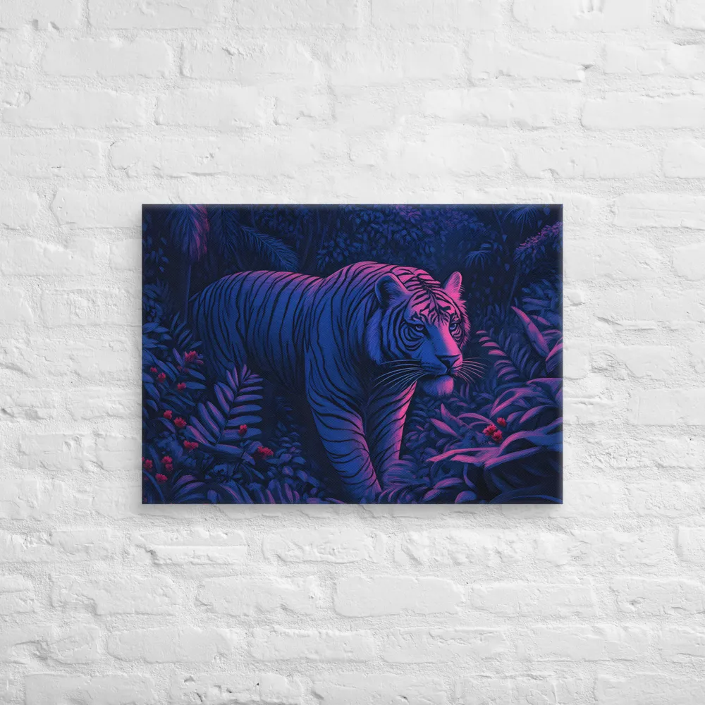 Mystic Prowler: The White Tiger in the Jungle | Canvas | 20″×28″