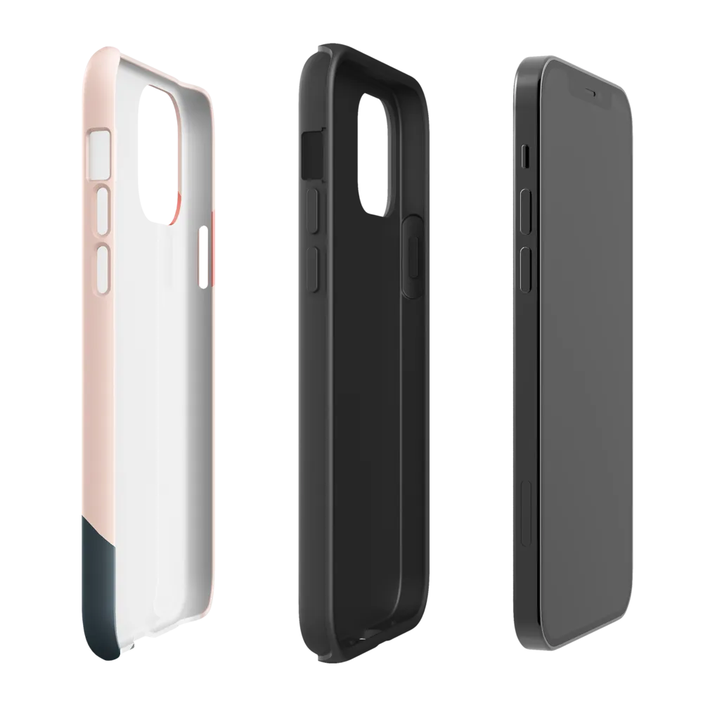 Contemplative Portrait in Minimalism | Phone Case |  12 | Tough Case | Glossy