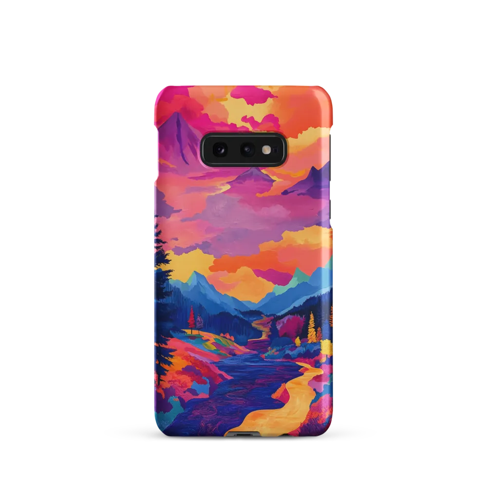 Radiant Serenity: A Surreal Landscape | Phone Case |  S10e | Snap Case | Matte