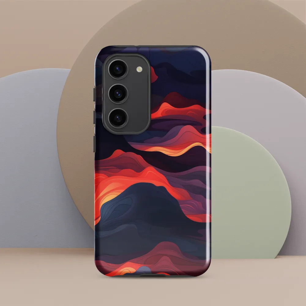 Ethereal Waves of Color | Phone Case |  S23 | Tough Case | Glossy