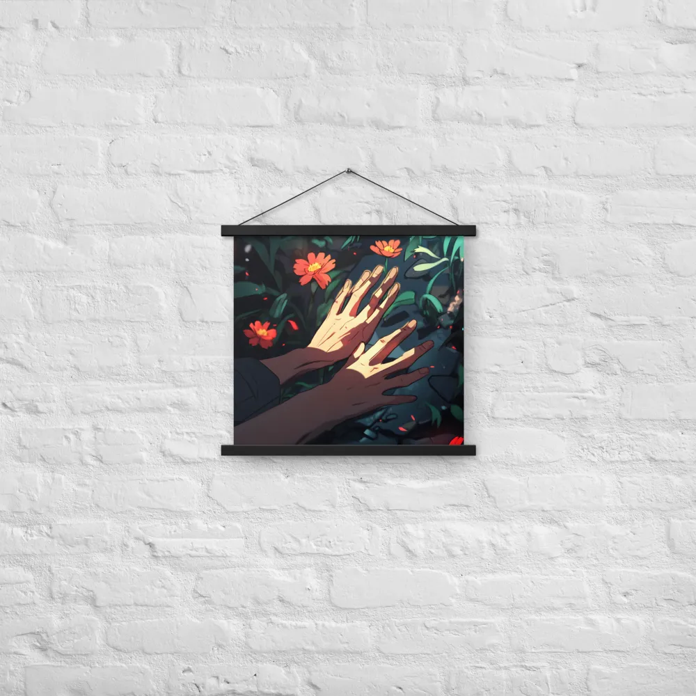 Whispers of Nature | Poster With Black Wood Hanger | 18″×18″