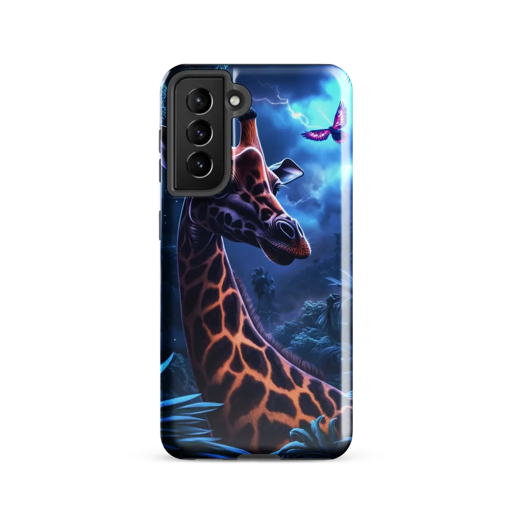 Mystical Giraffe in Twilight Jungle