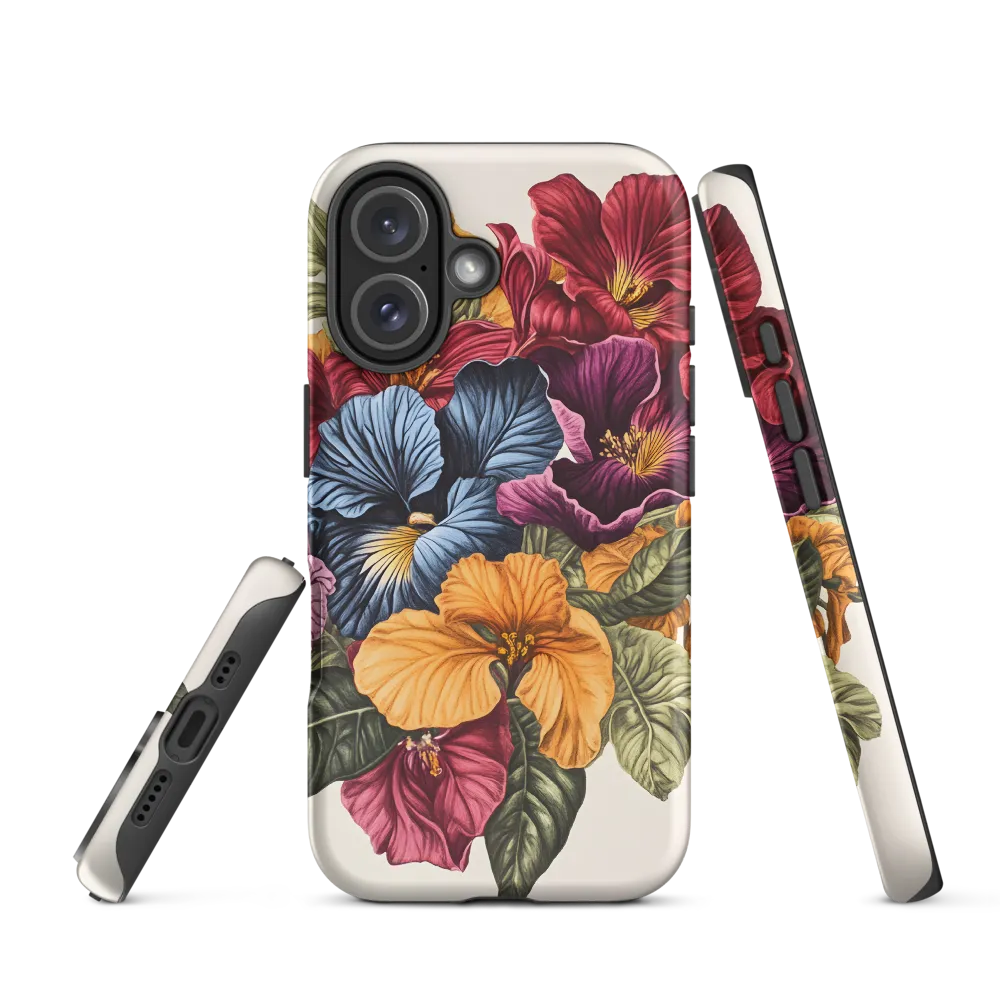 Floral Symphony in Color | Phone Case |  16 | Tough Case | Matte