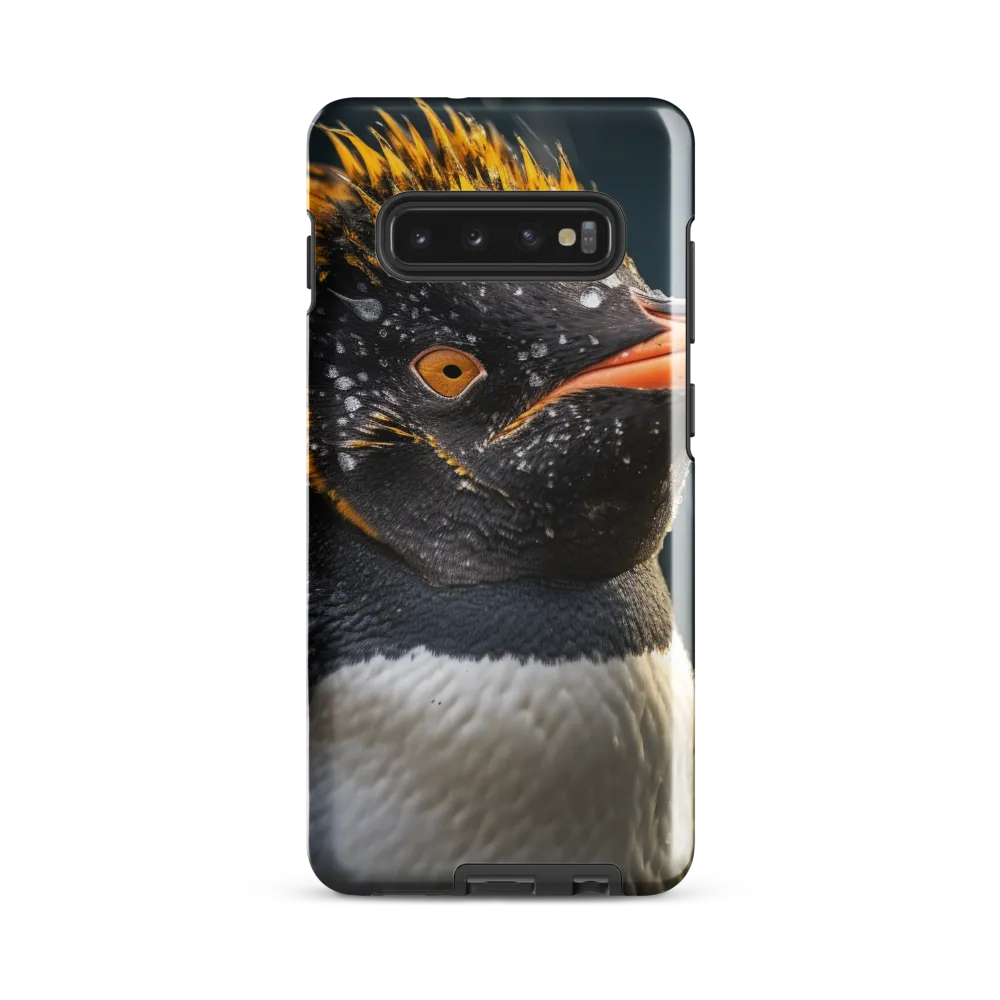 Silent Majesty: A Portrait of the Penguin | Phone Case |  S10 Plus | Tough Case | Glossy