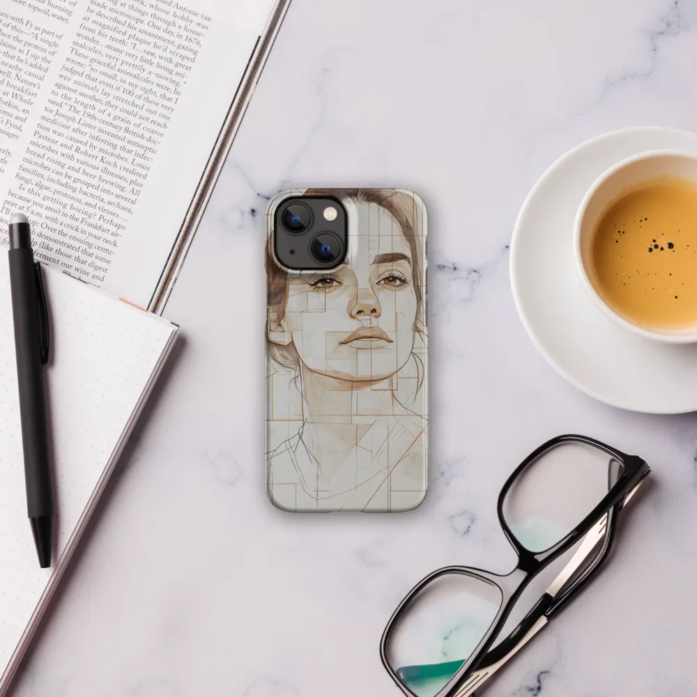 Geometric Serenity: A Minimalist Portrait
