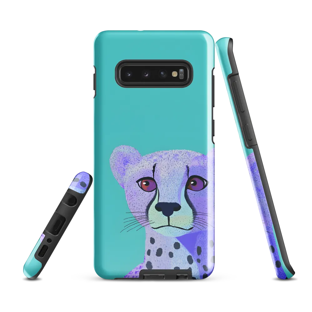 Curious Cheetah | Phone Case |  S10 Plus | Tough Case | Glossy