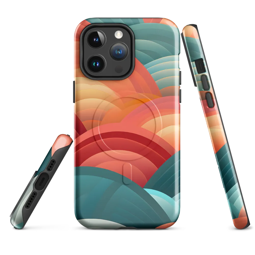 Rhythms of the Waves | Phone Case |  14 Pro Max | MagSafe® Tough Case | Glossy