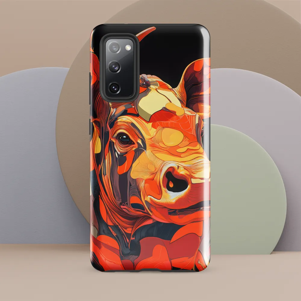 Modern Serenade: The Vibrant Cow