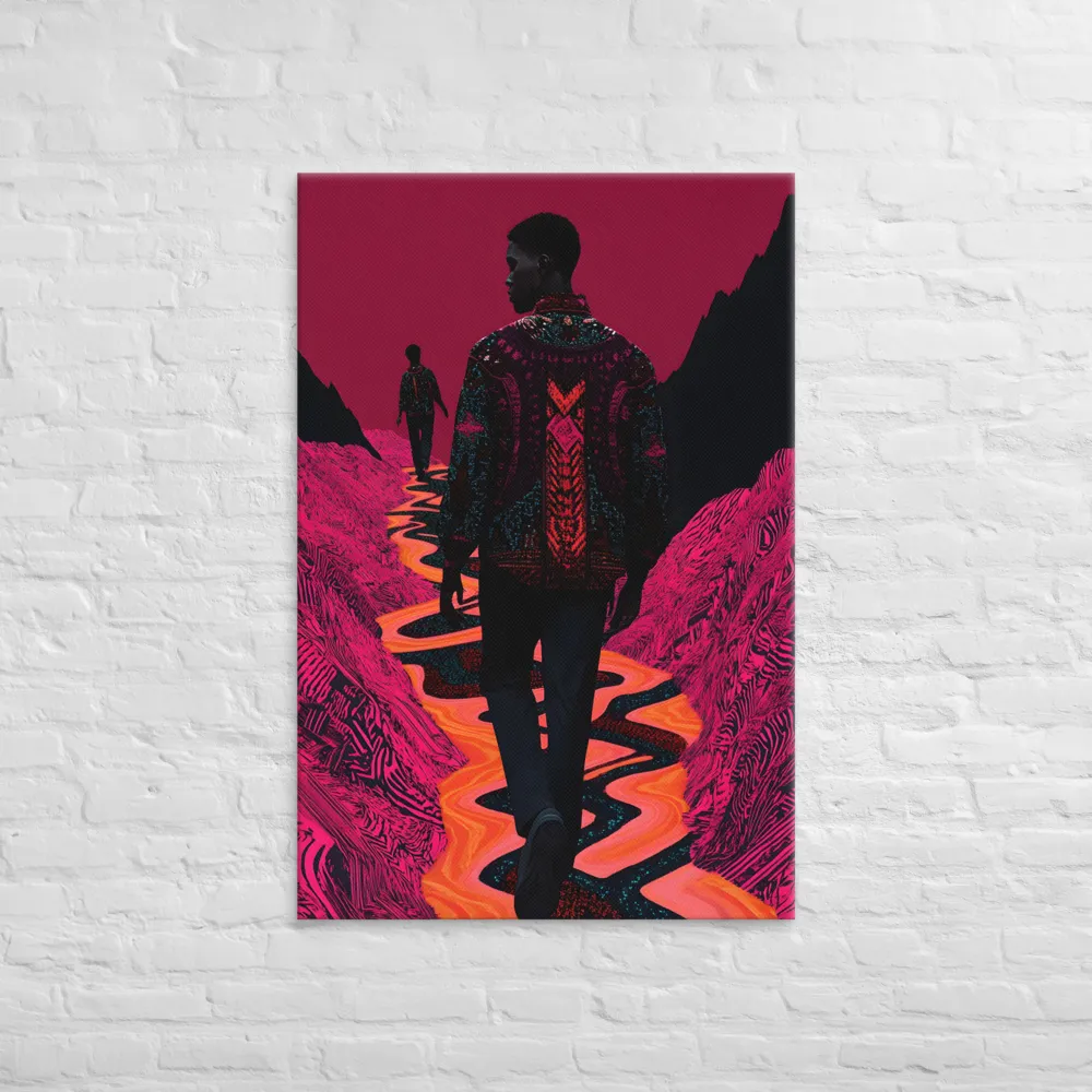 Journey Through the Vibrant Void | Canvas | 32″×48″