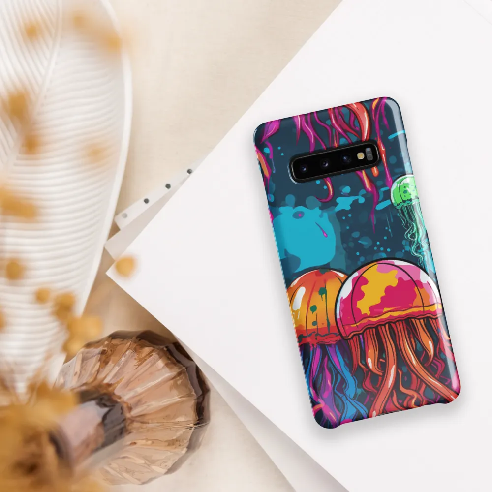 Underwater Symphony of Jellyfish | Phone Case |  S10 Plus | Snap Case | Glossy