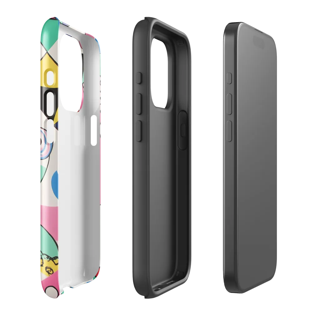 Dynamic Interplay of Shapes | Phone Case |  15 Pro | Tough Case | Glossy