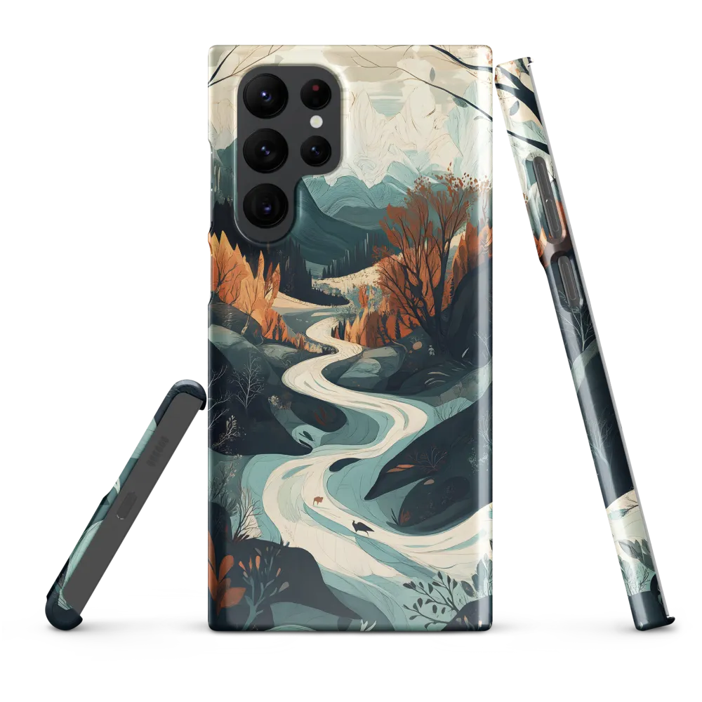 Winding Serenity: A Digital Landscape
