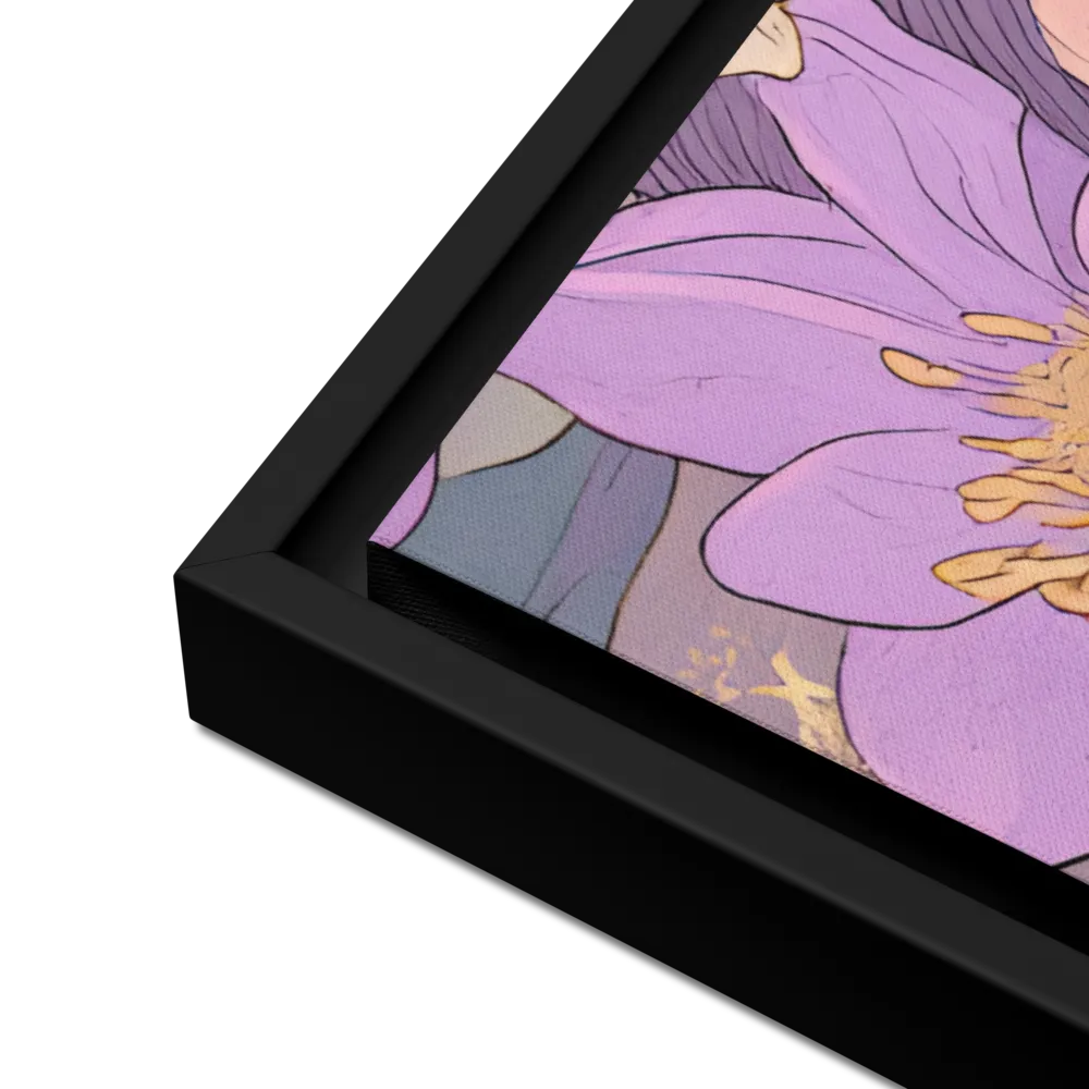 Harmony in Bloom | Canvas with Black Frame | 24″×36″