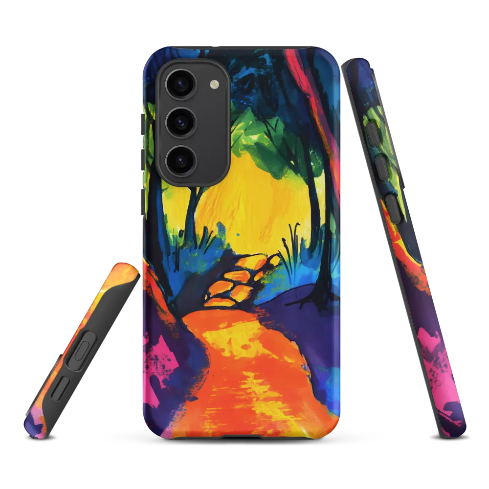 Path Through a Vibrant Forest