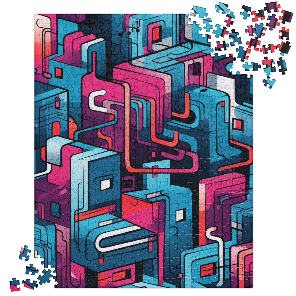 Dynamic Geometry: A Colorful Interplay | Jigsaw Puzzle | 520 pieces