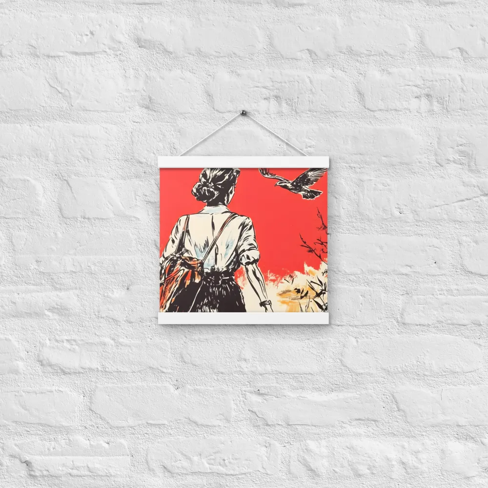 Journey Beyond the Horizon | Poster With White Wood Hanger | 12″×12″
