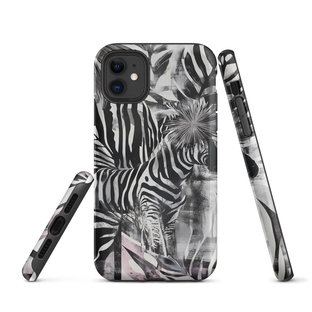 Zebra in the Jungle of Illusions | Phone Case |  11 | Tough Case | Matte