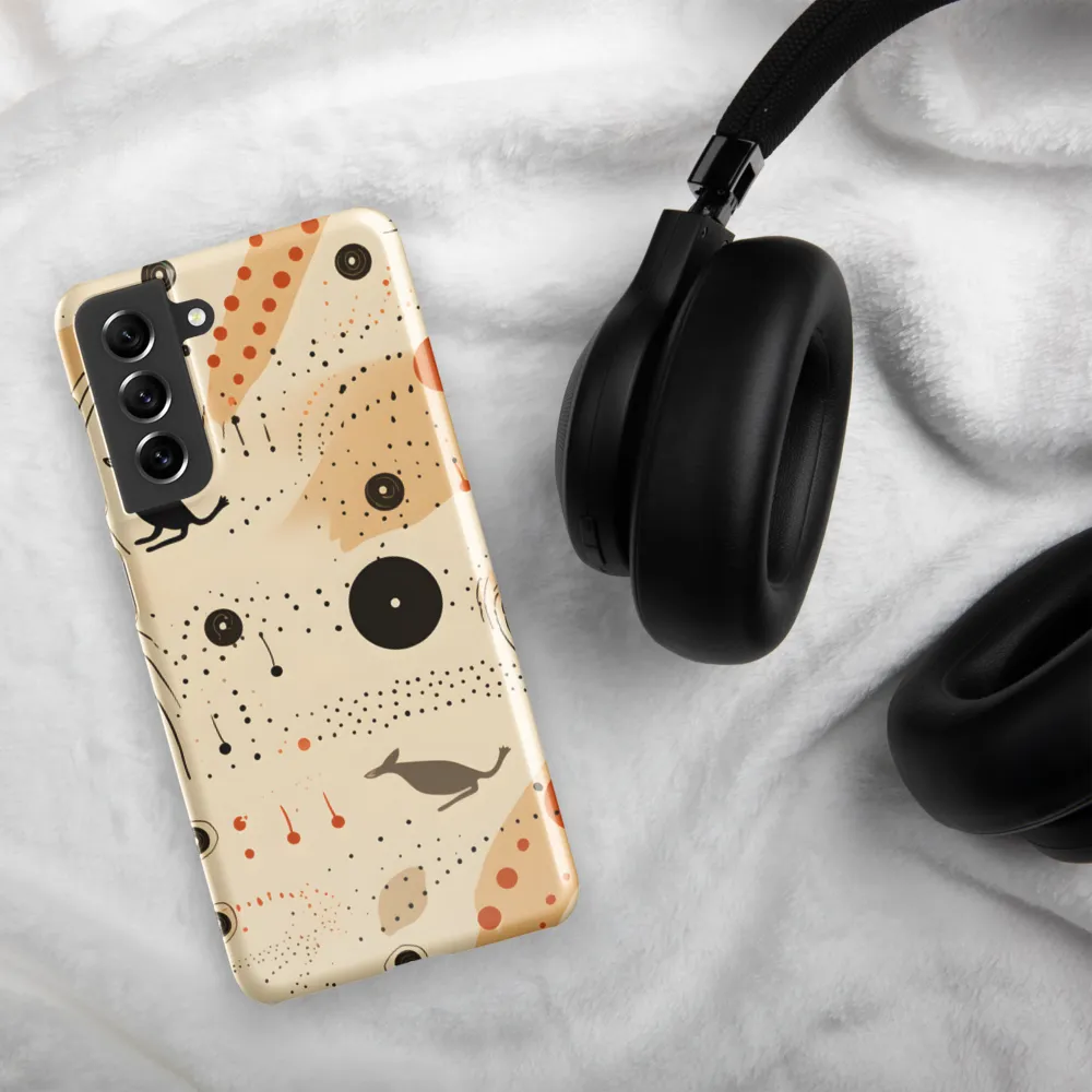 Playful Patterns in Earth Tones | Phone Case |  S21 | Snap Case | Glossy