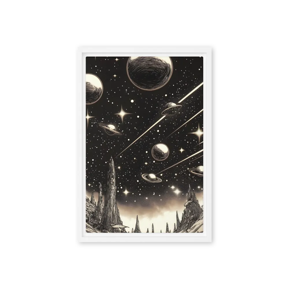 Celestial Reverie | Canvas with White Frame | 12″×18″