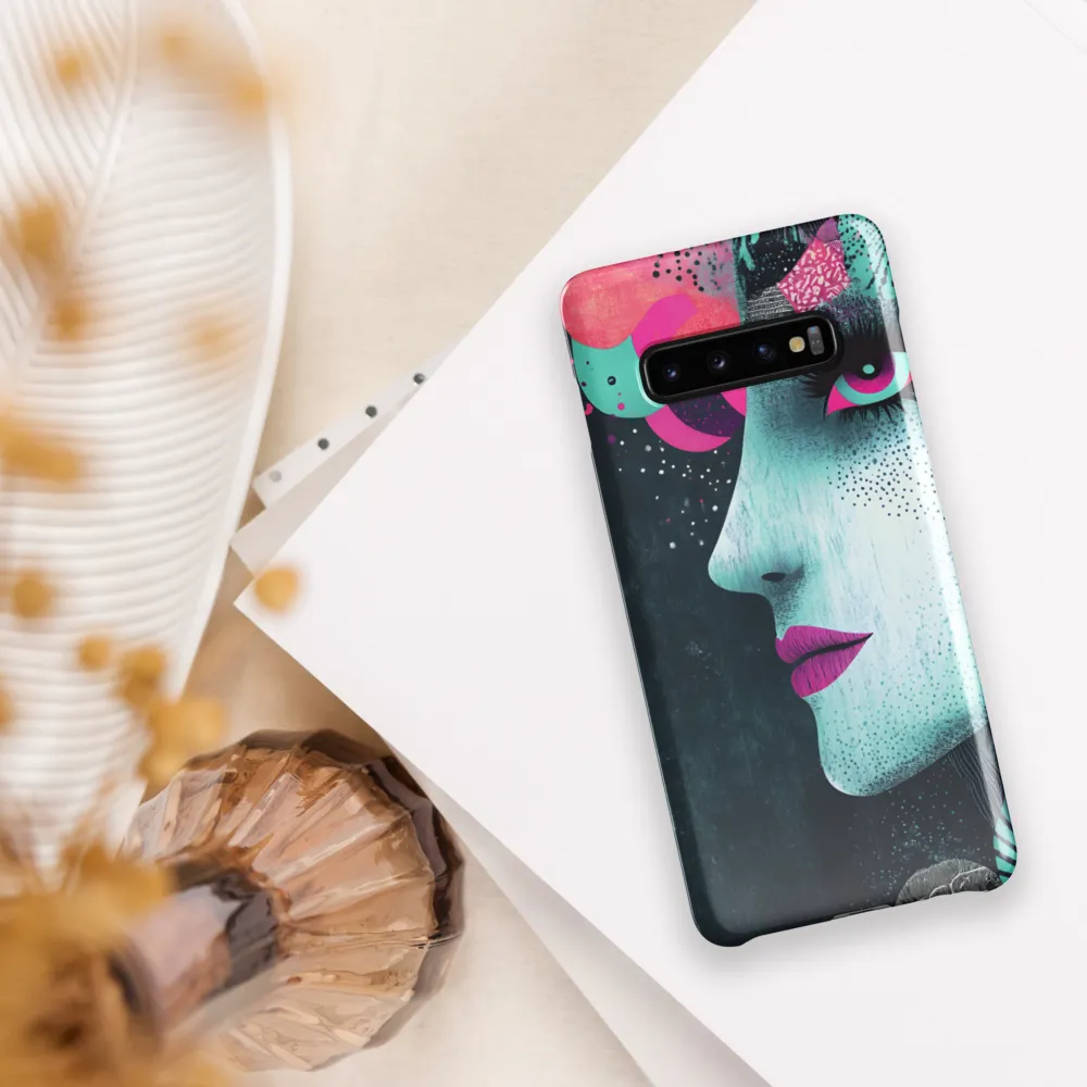 Mystical Beauty in Blue and Pink | Phone Case |  S10 Plus | Snap Case | Glossy