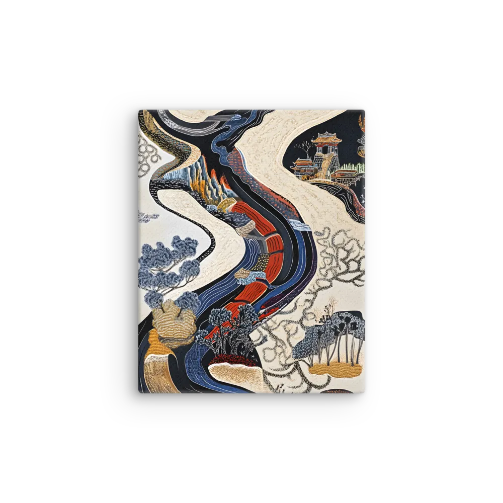 Flow of Tranquility | Thin Canvas | 8″×10″