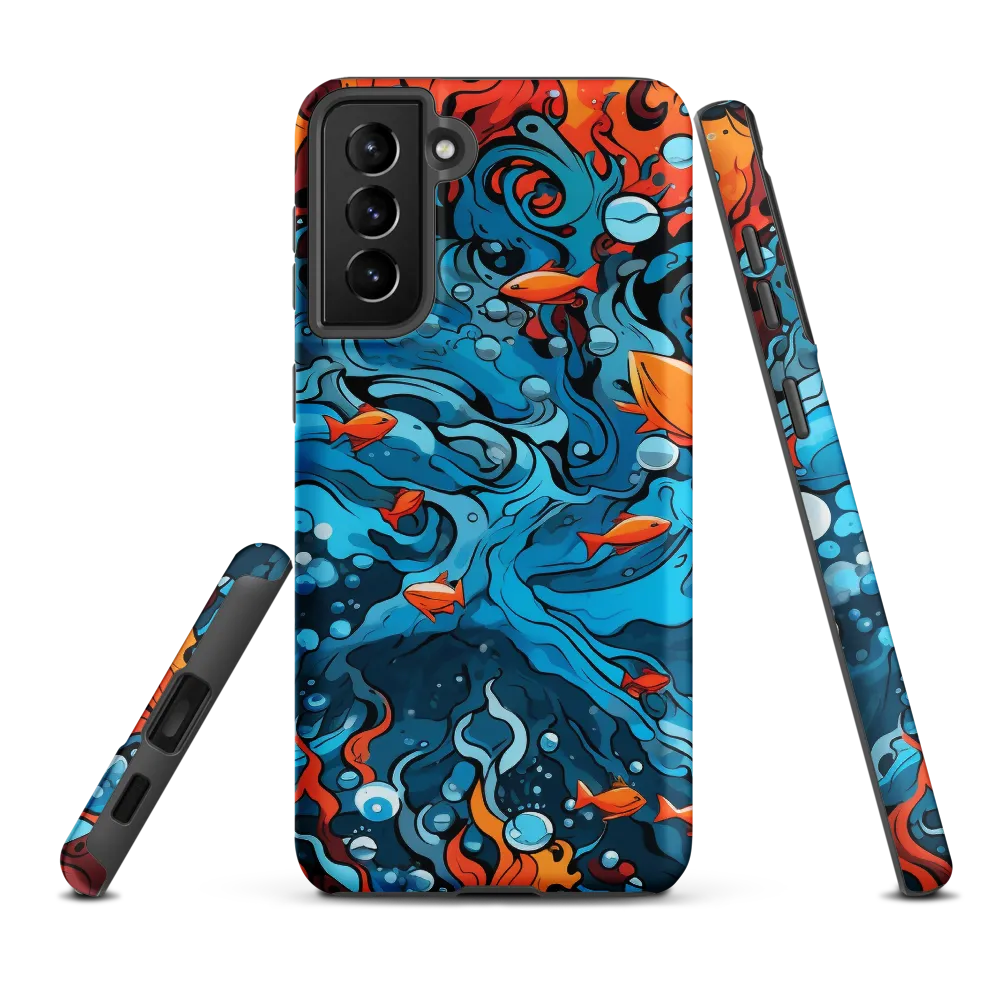 Fluid Harmony: Ocean and Flames
