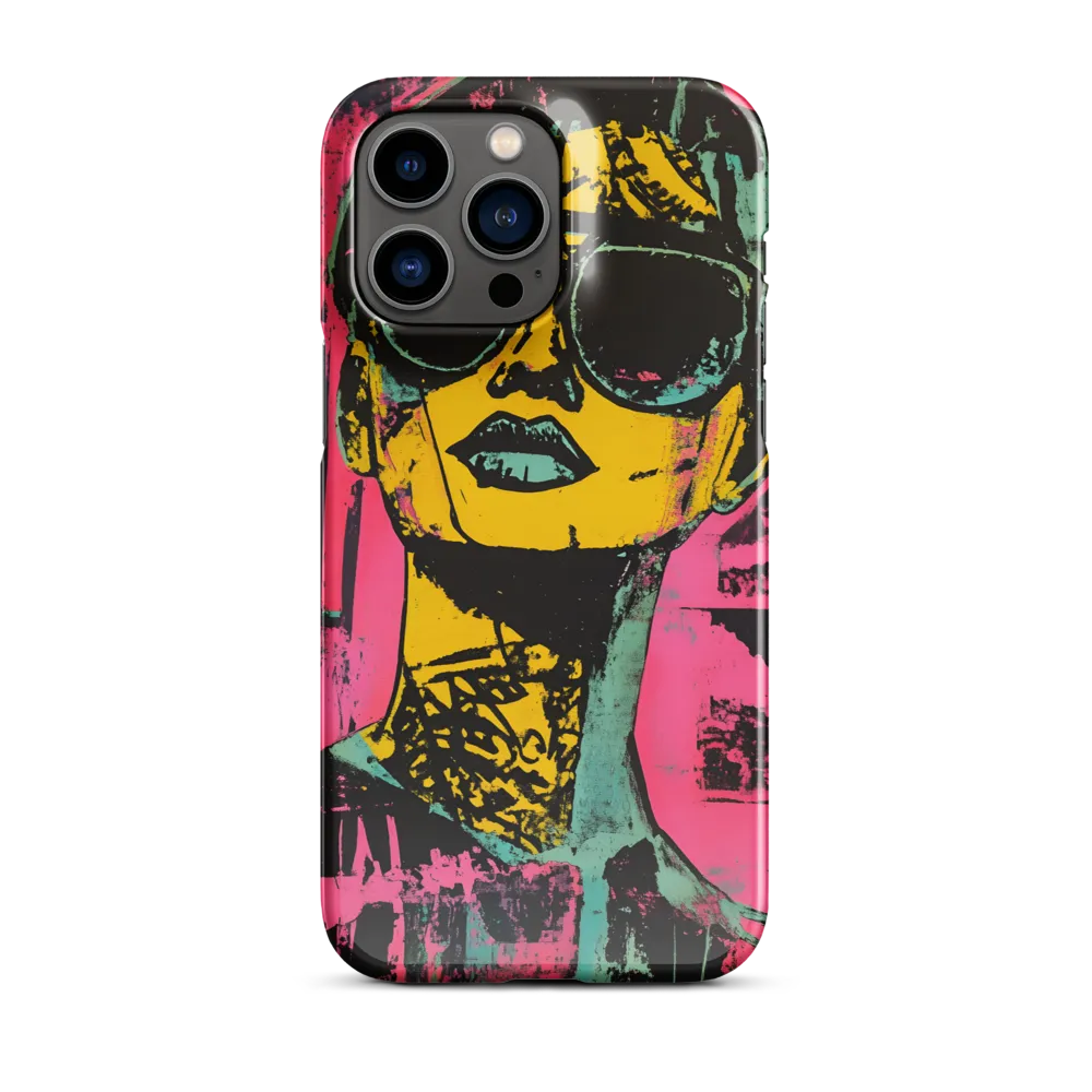Confident Portrait in Neon Colors | Phone Case |  14 Pro Max | Snap Case | Glossy