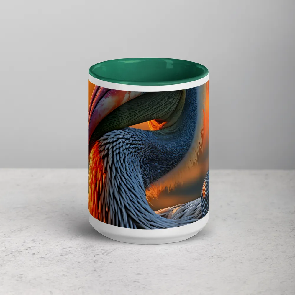 Elegance of the Pelican at Sunset