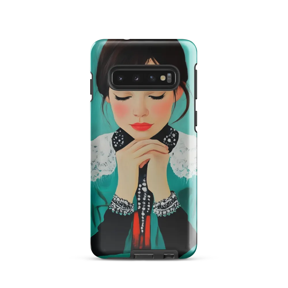 Serenity in Turquoise | Phone Case |  S10 | Tough Case | Glossy