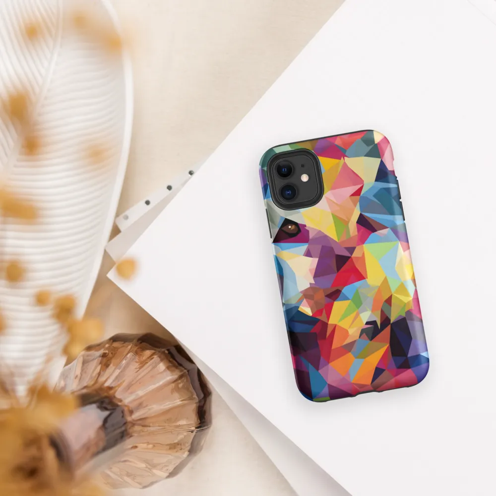 Playful Geometry: The Bear's Face | Phone Case |  11 | Tough Case | Matte