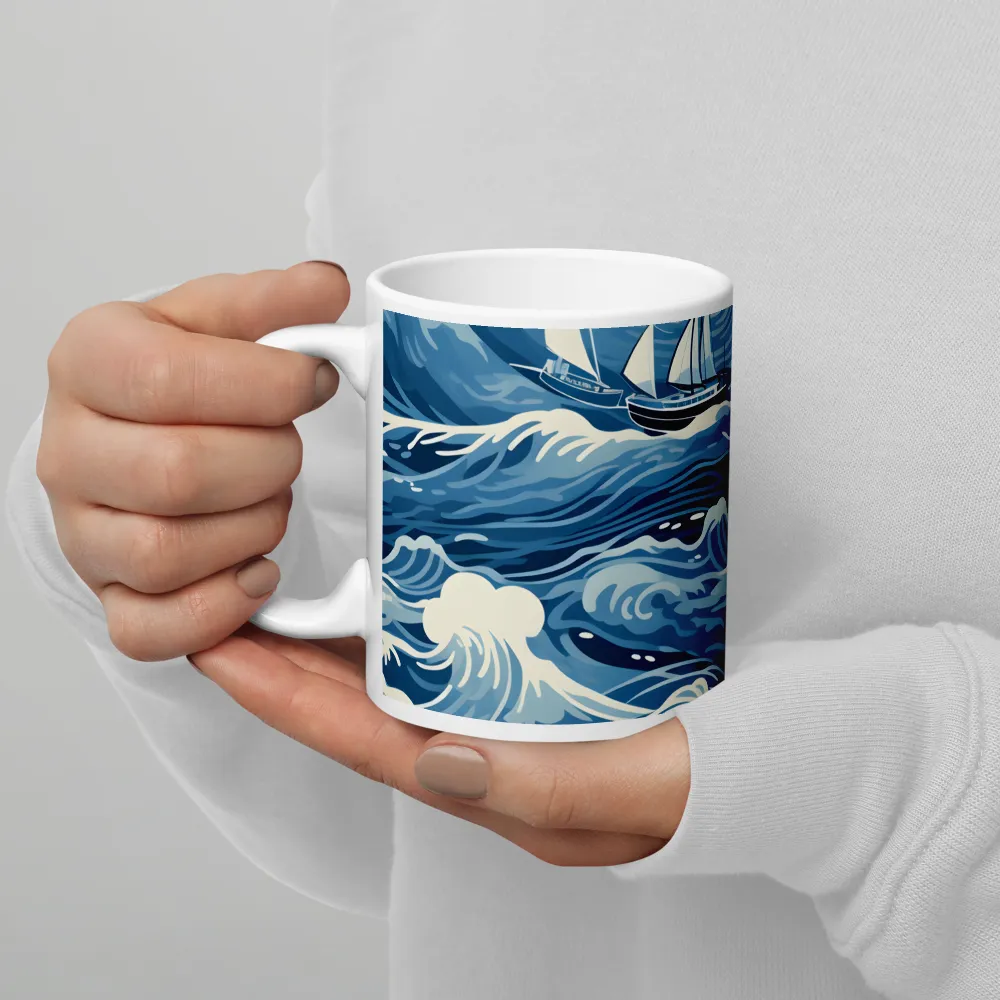 Nautical Dreams: Waves of Adventure | Mugs | Multiple Sizes & Colors