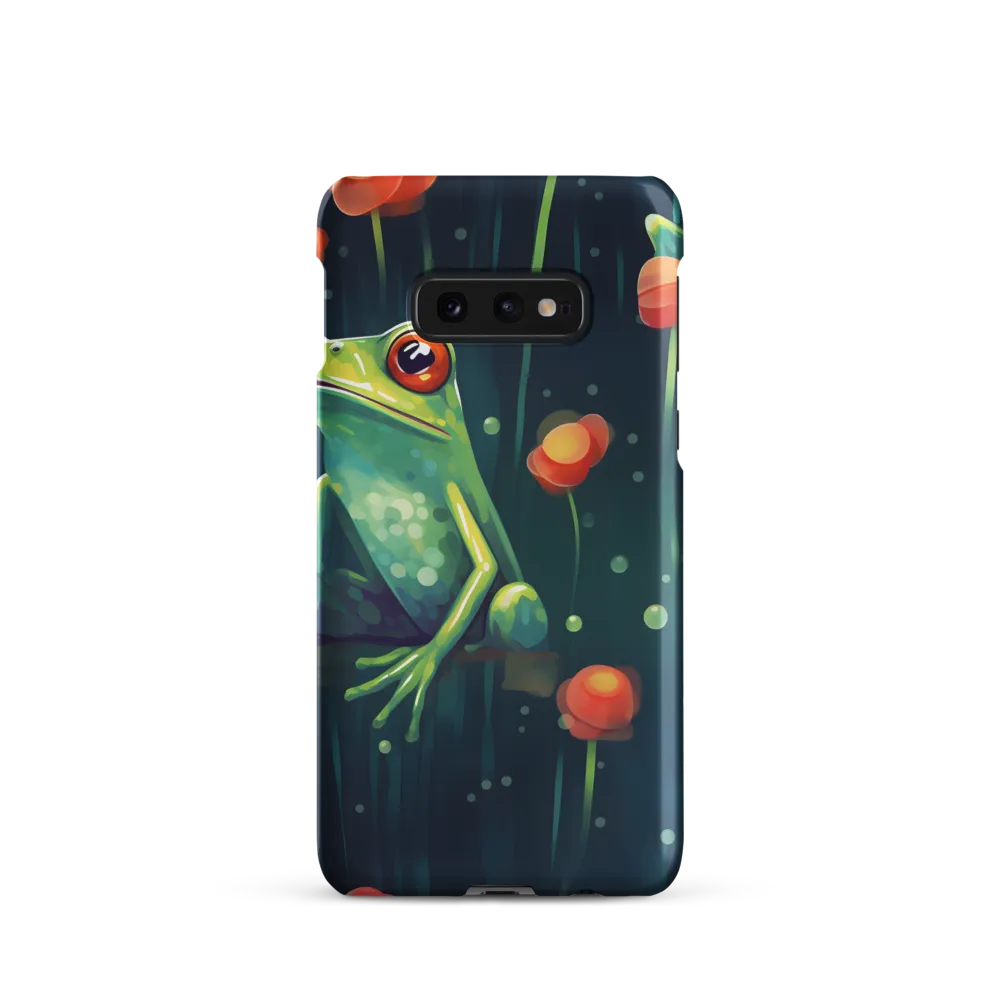 Playful Frogs in a Lush Pond