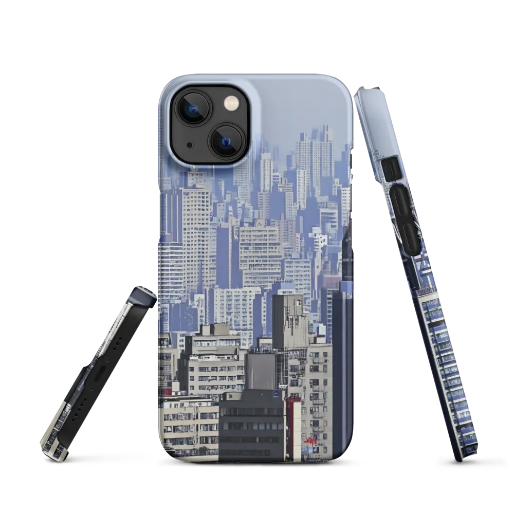 Urban Symphony: A Cityscape in Blues and Grays | Phone Case |  13 | Snap Case | Matte