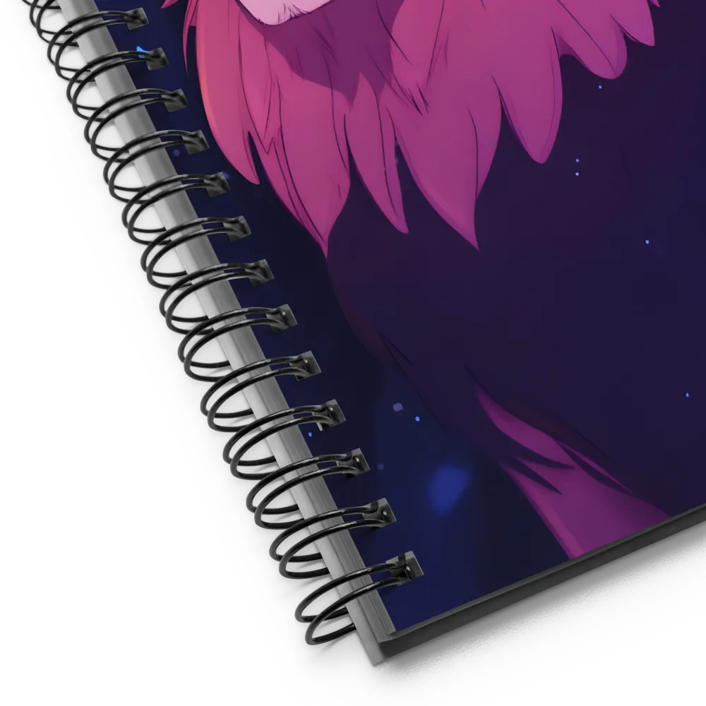 Regal Serenity: The Majestic Lion | Spiral Notebook