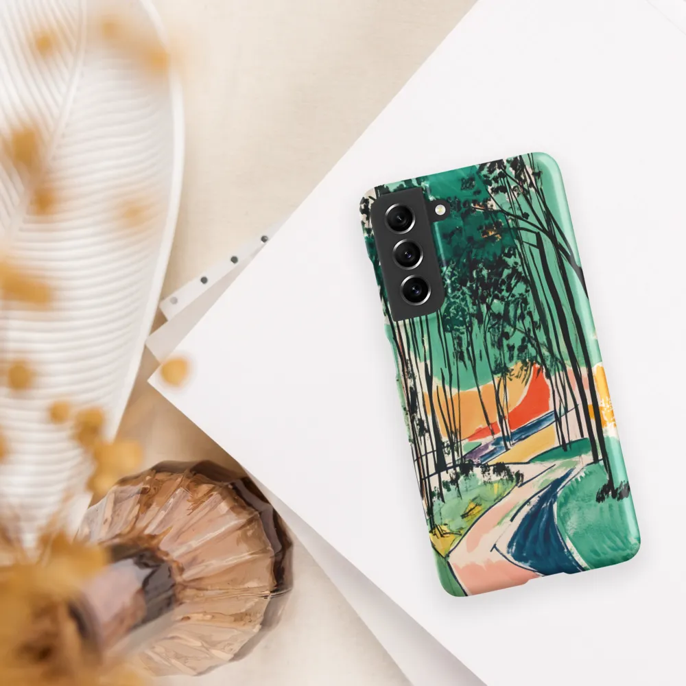Winding Path Through the Forest | Phone Case |  S21 FE | Snap Case | Matte