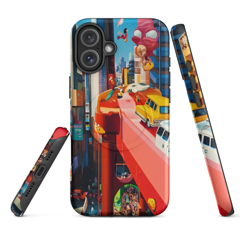 Urban Whimsy: A Colorful Cityscape