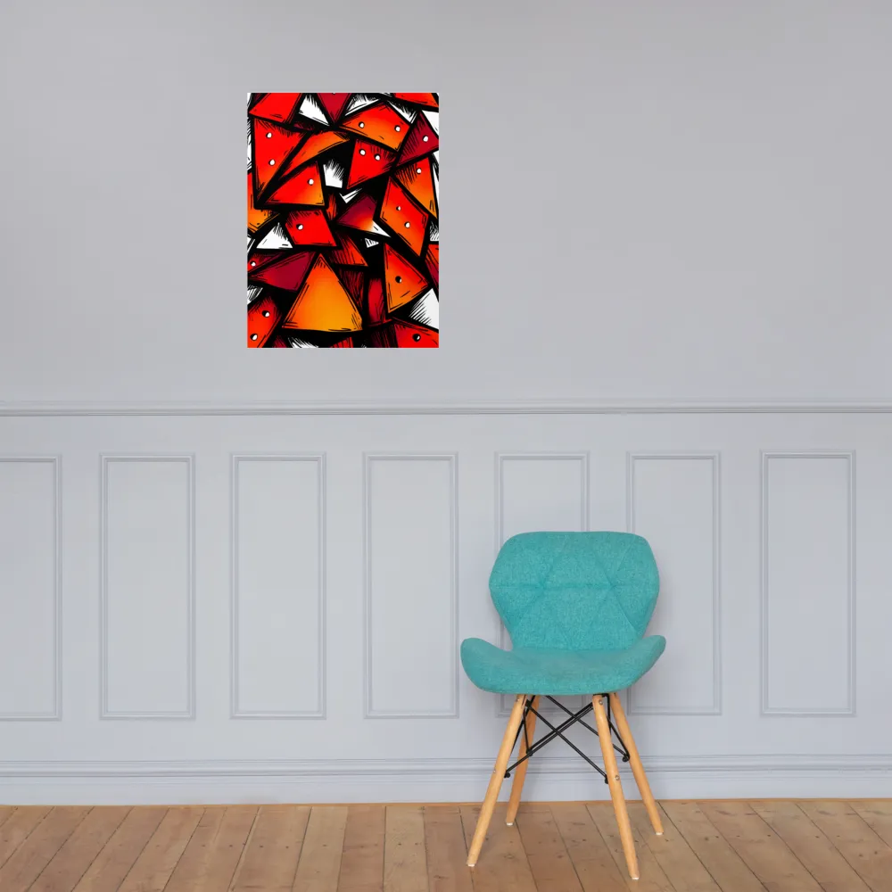 Dynamic Geometry of Red and Orange | Poster | 18″×24″