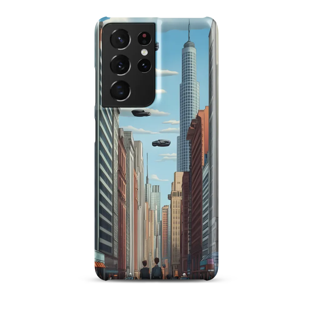 Futuristic Stroll through the Urban Skyline