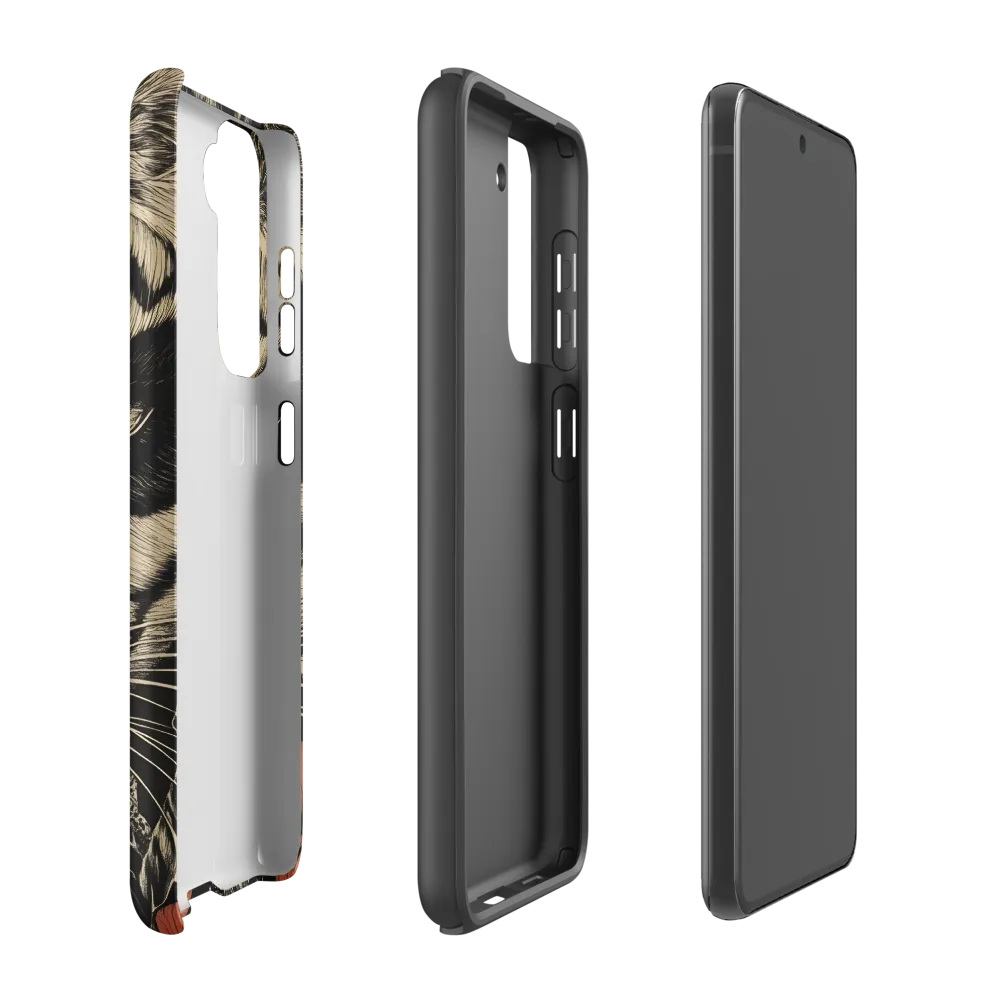 Feline Majesty: The Human-Leopard Connection | Phone Case |  S21 FE | Tough Case | Matte