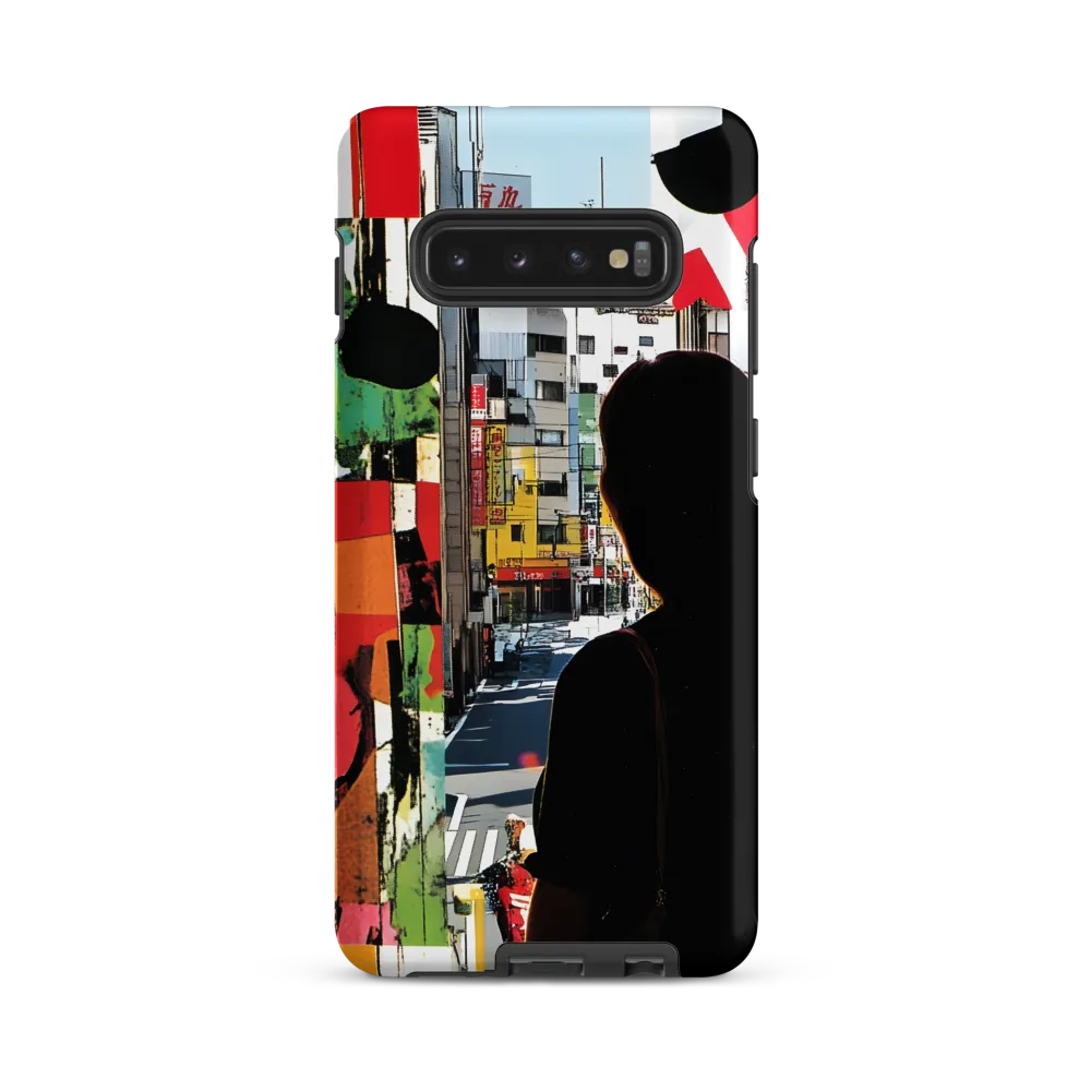 Urban Reflections: A Silhouette's Journey