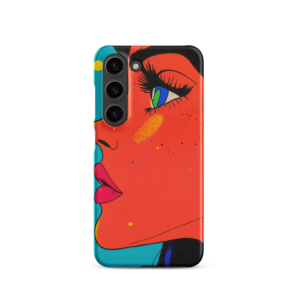 Vibrant Feminine Profile in Pop Art