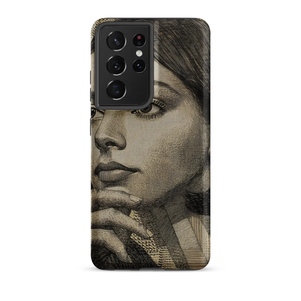 Contemplative Reflection | Phone Case |  S21 Ultra | Tough Case | Matte