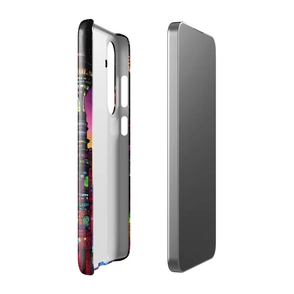 Futuristic Cityscape at Dusk | Phone Case |  S24 Plus | Snap Case | Glossy