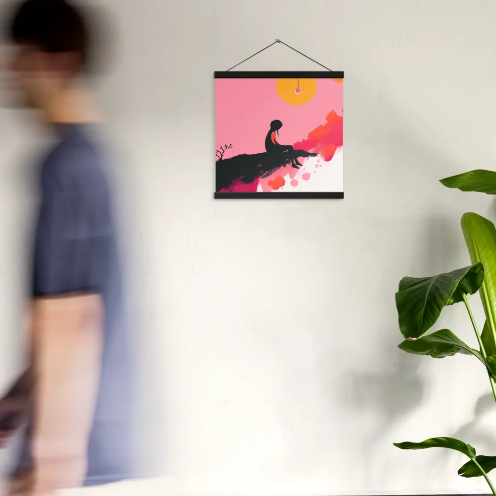 Whispers of the Sun | Poster With Black Wood Hanger | 16″×16″