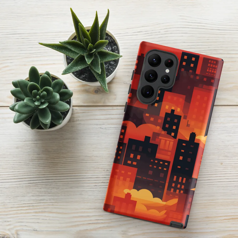 Radiance of the Urban Horizon | Phone Case |  S22 Ultra | Tough Case | Matte