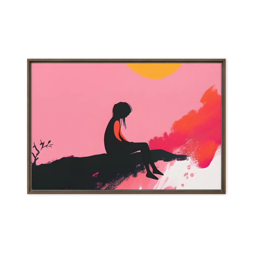Whispers of the Sun | Canvas with Brown Frame | 24″×36″