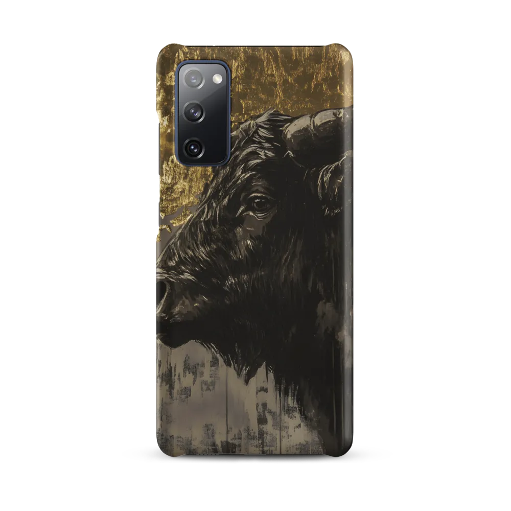 Majestic Bull Against the Golden Horizon | Phone Case |  S20 FE | Snap Case | Matte