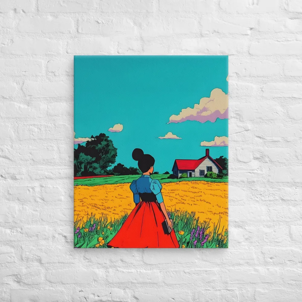 Whispers of a Sunlit Meadow | Canvas | 24″×30″